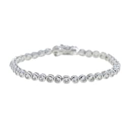 image-Various Shaped Geometric Bezel Cubic Zirconia 5A CZ Tennis Chain Bracelet Classic Fashion Women Jewelry