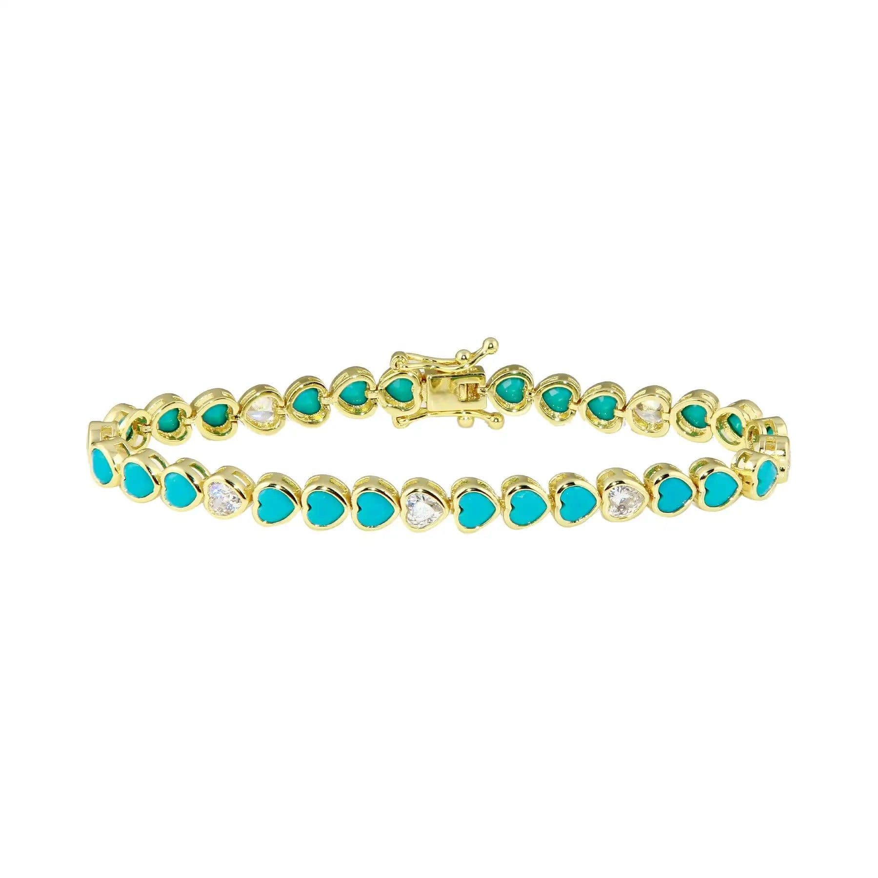 image-Various Shaped Geometric Bezel Cubic Zirconia 5A CZ Tennis Chain Bracelet Classic Fashion Women Jewelry