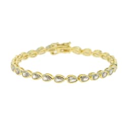 image-Various Shaped Geometric Bezel Cubic Zirconia 5A CZ Tennis Chain Bracelet Classic Fashion Women Jewelry