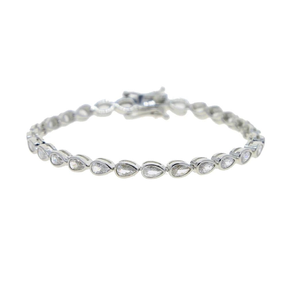 image-Various Shaped Geometric Bezel Cubic Zirconia 5A CZ Tennis Chain Bracelet Classic Fashion Women Jewelry
