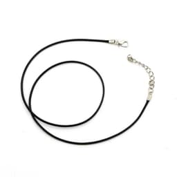 image-100pcs/Lot Bulk 1-2MM Black Wax Leather Snake Necklaces Cord String Rope Wire Extender Chain For Jewelry Making Wholesale