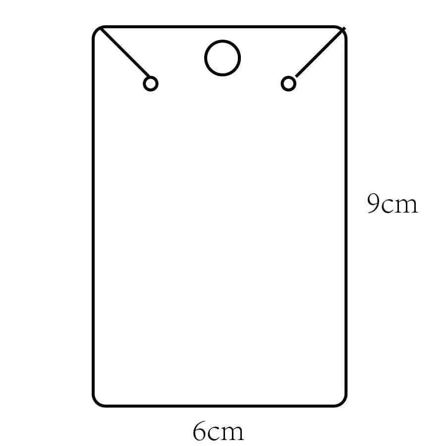 image-100PCS 19 Sizes White Black Brown Kraft Paper Custom Cardboard For Jewelry Earring Display Card Necklace Holder Stand Packages