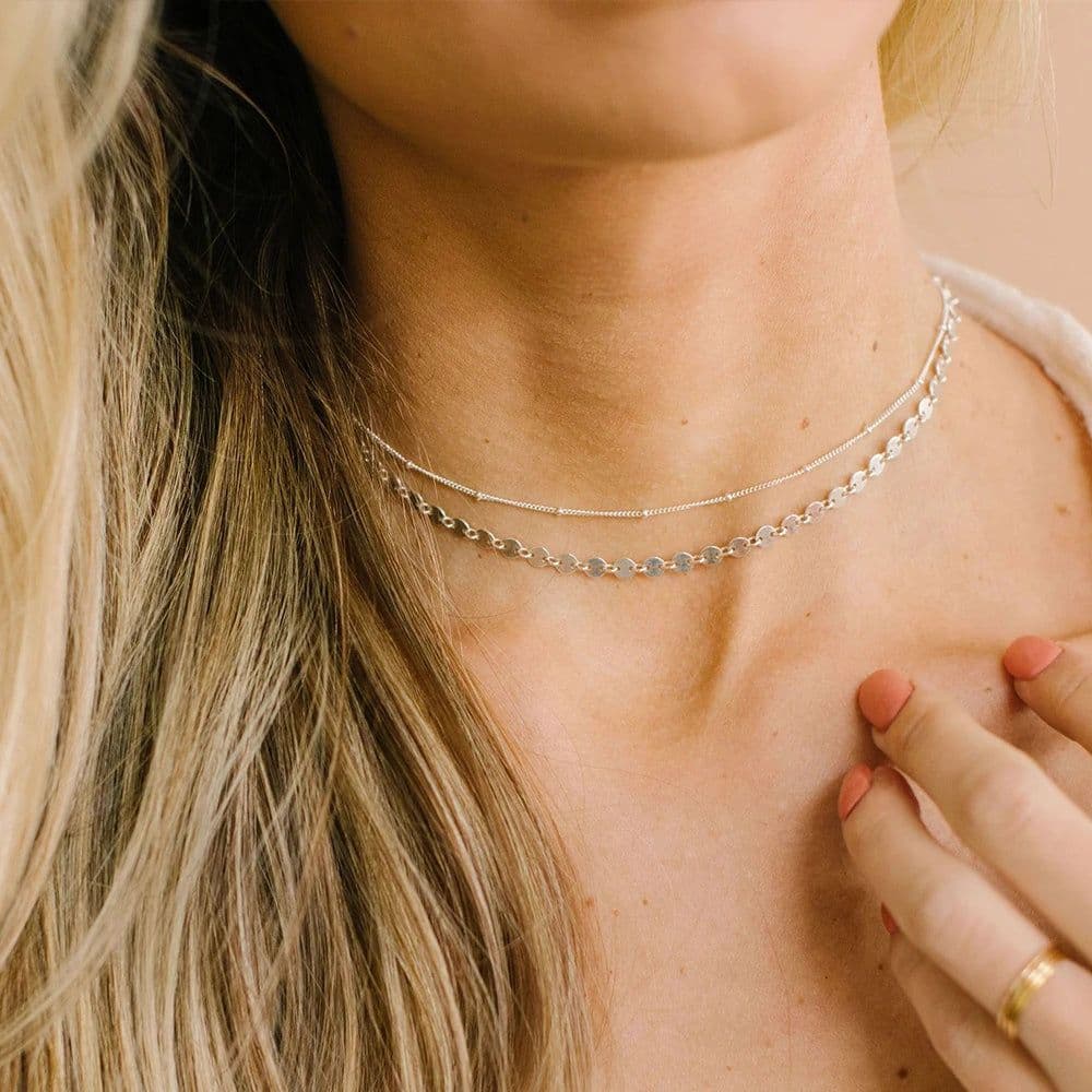 image-eManco Chain Necklace Chain Stacking Multiple Thin Chain Ladies 316 Stainless Steel Chain Jewelry
