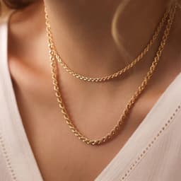 image-eManco Chain Necklace Chain Stacking Multiple Thin Chain Ladies 316 Stainless Steel Chain Jewelry