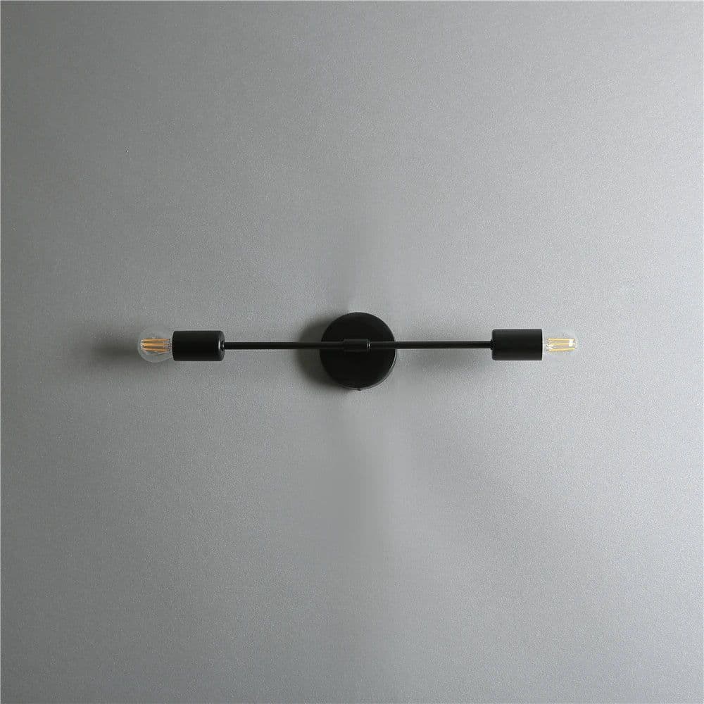 image-Modern Iron Double Head Wall Lamps Simple LED Wall Lights Bar Aisle Living Room Bedside Bedroom Lamp Home Decor Lighting Fixture