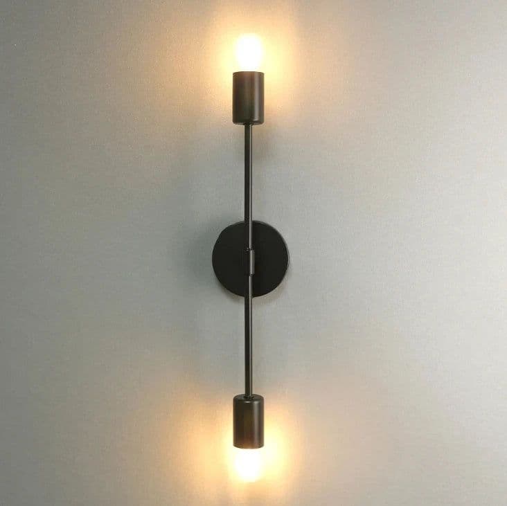 image-Modern Iron Double Head Wall Lamps Simple LED Wall Lights Bar Aisle Living Room Bedside Bedroom Lamp Home Decor Lighting Fixture
