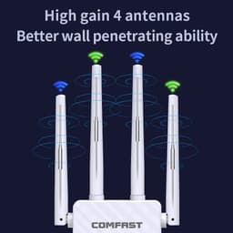image-COMFAST 1200Mbps Smart OLED Display WiFi Repeater Dual Band 2.4G&5G Wireless Extender Signal Wi-Fi Range Amplifier