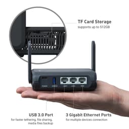 image-GL.iNet GL-AXT1800 (Slate AX) Wi-Fi 6 Gigabit Travel Router,Client&Server, OpenWrt, Adguard Home, Parental Control