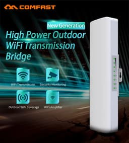 image-COMFAST CF-E314NV2 300Mbps 2.4GHz Outdoor Mini Wireless AP Bridge WIFI CPE Access Point Dual 2*14dBi WI-FI Antenna Nanostation