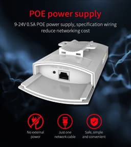 image-COMFAST CF-E130N 1KM 300Mbps 2.4Ghz Outdoor Mini Wireless AP Bridge WIFI CPE Access Point 9dBi WI-FI Antenna Nanostation Router