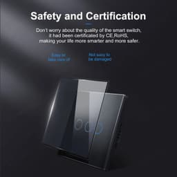 image-Wifi Wall Touch Switch EU No Neutral Wire Required Smart Light Switch 1 2 3 Gang 220V Tuya Smart Home Support Alexa Google Home