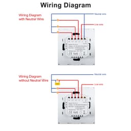 image-Wifi Wall Touch Switch EU No Neutral Wire Required Smart Light Switch 1 2 3 Gang 220V Tuya Smart Home Support Alexa Google Home