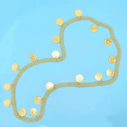 image-Gold Plated Coins Leaf Tassel Body Chains Kurd Kortek Afghan Ethnic India Thailand Bride Wedding Party Body Jewelry Accessories