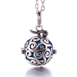 image-Women Aromatherapy perfume Essential Oil Diffuser Locket Hollow Cage Aroma Diffuser Locket Pendants For Making Jewelry DIY