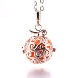 image-Women Aromatherapy perfume Essential Oil Diffuser Locket Hollow Cage Aroma Diffuser Locket Pendants For Making Jewelry DIY