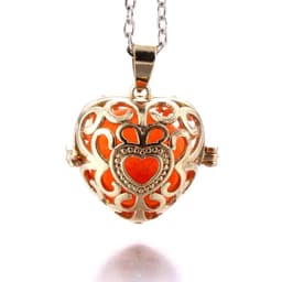 image-Women Aromatherapy perfume Essential Oil Diffuser Locket Hollow Cage Aroma Diffuser Locket Pendants For Making Jewelry DIY