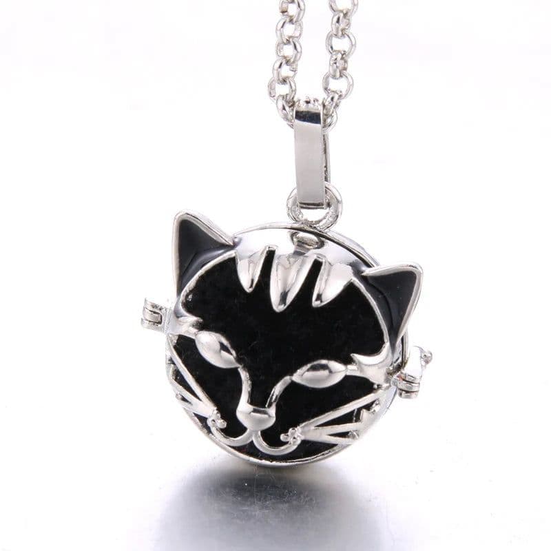 image-Women Aromatherapy perfume Essential Oil Diffuser Locket Hollow Cage Aroma Diffuser Locket Pendants For Making Jewelry DIY