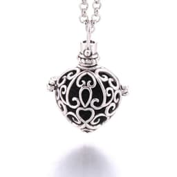 image-Women Aromatherapy perfume Essential Oil Diffuser Locket Hollow Cage Aroma Diffuser Locket Pendants For Making Jewelry DIY