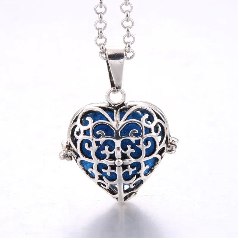 image-Women Aromatherapy perfume Essential Oil Diffuser Locket Hollow Cage Aroma Diffuser Locket Pendants For Making Jewelry DIY