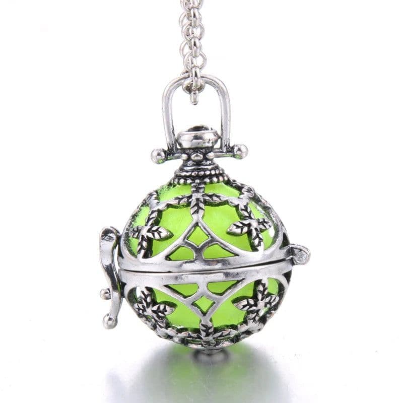 image-Women Aromatherapy perfume Essential Oil Diffuser Locket Hollow Cage Aroma Diffuser Locket Pendants For Making Jewelry DIY