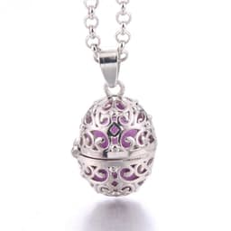 image-Women Aromatherapy perfume Essential Oil Diffuser Locket Hollow Cage Aroma Diffuser Locket Pendants For Making Jewelry DIY