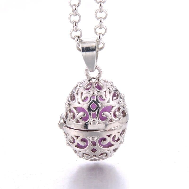 image-Women Aromatherapy perfume Essential Oil Diffuser Locket Hollow Cage Aroma Diffuser Locket Pendants For Making Jewelry DIY