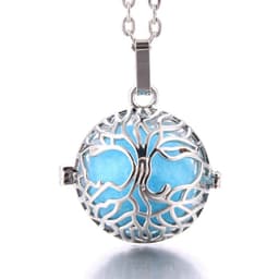 image-Women Aromatherapy perfume Essential Oil Diffuser Locket Hollow Cage Aroma Diffuser Locket Pendants For Making Jewelry DIY
