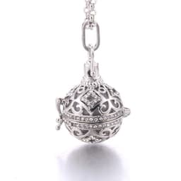 image-Women Aromatherapy perfume Essential Oil Diffuser Locket Hollow Cage Aroma Diffuser Locket Pendants For Making Jewelry DIY