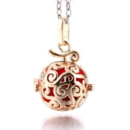 image-Women Aromatherapy perfume Essential Oil Diffuser Locket Hollow Cage Aroma Diffuser Locket Pendants For Making Jewelry DIY