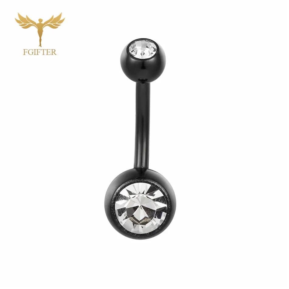image-G23titan 15 Colors Medical Titanium Zirconia Navel Piercing Barbell Surgical Steel Belly Button Rings Top Quality Body Jewelry