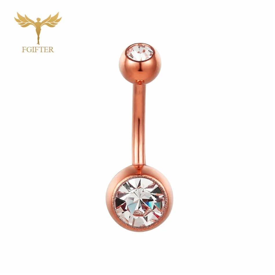 image-G23titan 15 Colors Medical Titanium Zirconia Navel Piercing Barbell Surgical Steel Belly Button Rings Top Quality Body Jewelry