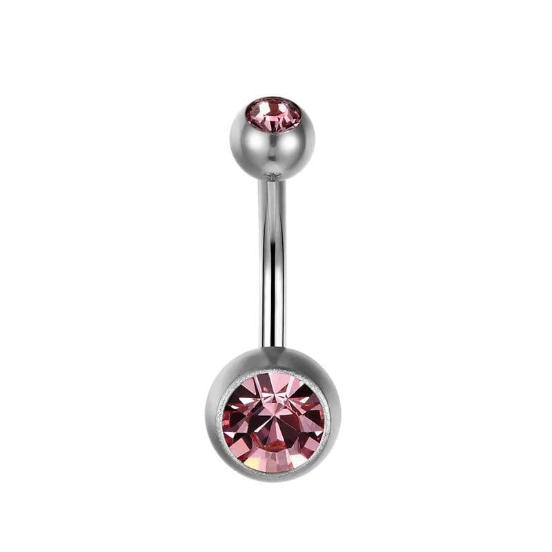 image-G23titan 15 Colors Medical Titanium Zirconia Navel Piercing Barbell Surgical Steel Belly Button Rings Top Quality Body Jewelry