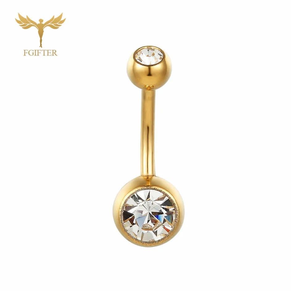 image-G23titan 15 Colors Medical Titanium Zirconia Navel Piercing Barbell Surgical Steel Belly Button Rings Top Quality Body Jewelry
