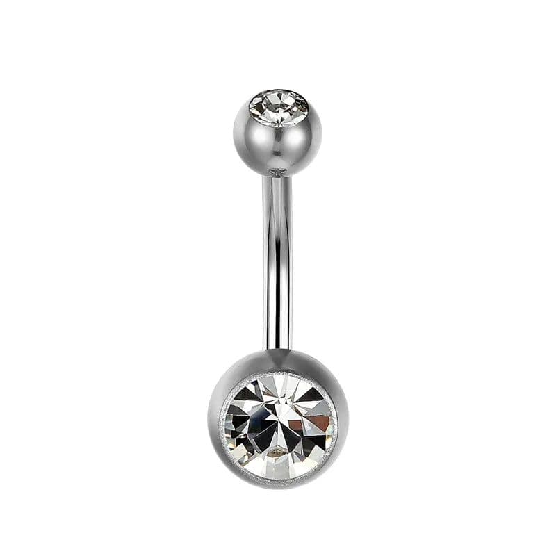 image-G23titan 15 Colors Medical Titanium Zirconia Navel Piercing Barbell Surgical Steel Belly Button Rings Top Quality Body Jewelry