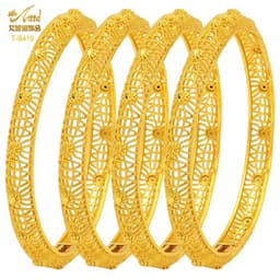 image-ANIID Dubai 24K Gold Color Bracelets For Women Luxury Jewelry Designers Indian Bangles African Arabic Wholesale Wedding Bridal