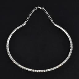 image-Rhinestone Choker Necklaces Torques Collar Women Statement Jewelry Girl Imitation Pearls Necklace 5 Styles