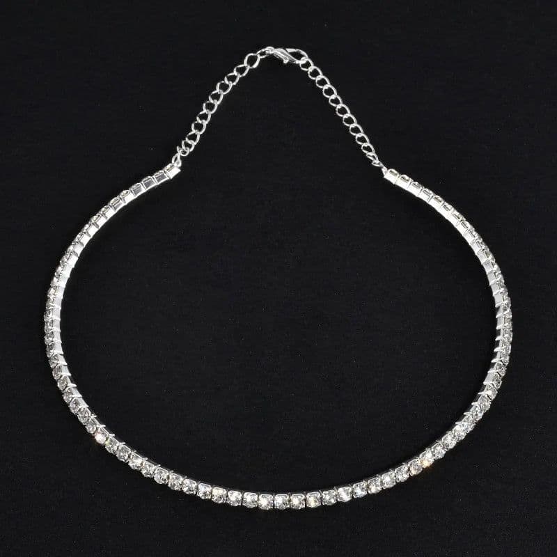 image-Rhinestone Choker Necklaces Torques Collar Women Statement Jewelry Girl Imitation Pearls Necklace 5 Styles