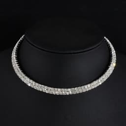 image-Rhinestone Choker Necklaces Torques Collar Women Statement Jewelry Girl Imitation Pearls Necklace 5 Styles