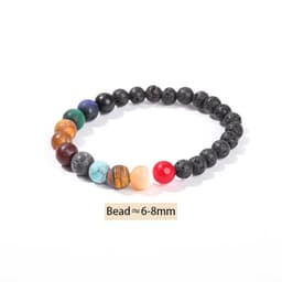 image-JD Natural Stone Eight Planets Bead Bracelets Men Women Universe Seven Chakra Bangle Yoga Energy Galaxy Solar Wristband Jewelry