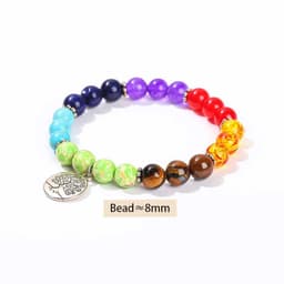 image-JD Natural Stone Eight Planets Bead Bracelets Men Women Universe Seven Chakra Bangle Yoga Energy Galaxy Solar Wristband Jewelry