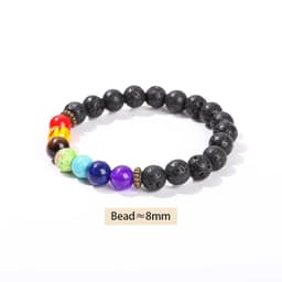 image-JD Natural Stone Eight Planets Bead Bracelets Men Women Universe Seven Chakra Bangle Yoga Energy Galaxy Solar Wristband Jewelry
