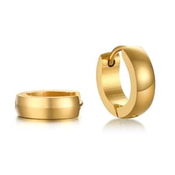 image-VNOX Cute Hoop Earrings for Men Punk Stainless Steel Huggie Small Earrings 4 Color