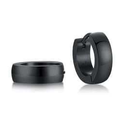 image-VNOX Cute Hoop Earrings for Men Punk Stainless Steel Huggie Small Earrings 4 Color