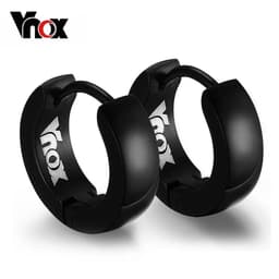 image-VNOX Cute Hoop Earrings for Men Punk Stainless Steel Huggie Small Earrings 4 Color