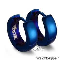 image-VNOX Cute Hoop Earrings for Men Punk Stainless Steel Huggie Small Earrings 4 Color