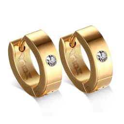 image-VNOX Cute Hoop Earrings for Men Punk Stainless Steel Huggie Small Earrings 4 Color