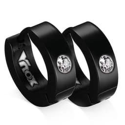 image-VNOX Cute Hoop Earrings for Men Punk Stainless Steel Huggie Small Earrings 4 Color