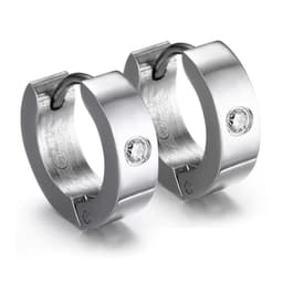 image-VNOX Cute Hoop Earrings for Men Punk Stainless Steel Huggie Small Earrings 4 Color