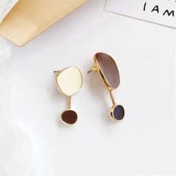 image-Contracted temperament new earrings bump color female earrings irregular earrings earrings restoring ancient ways