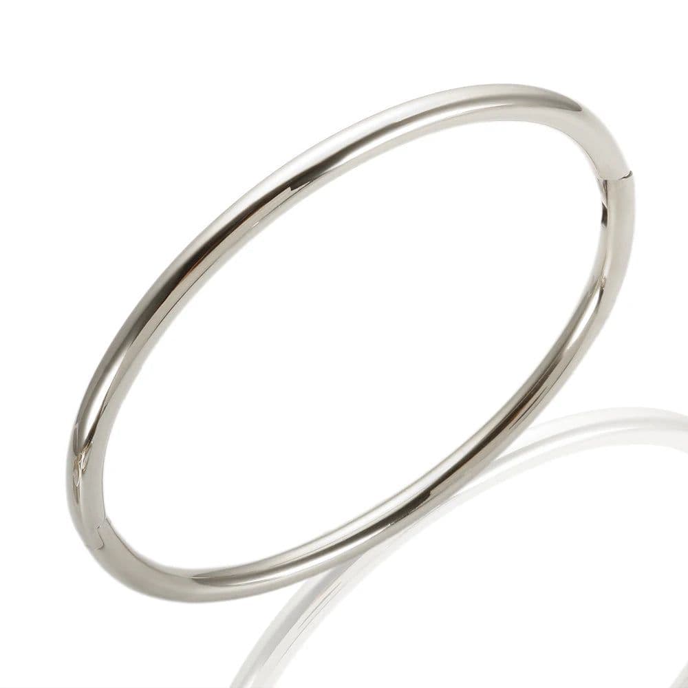 image-Stainless Steel Gold Color Thick Tube Open Bangle For Women Girl Hiphop Cuff Bracelet Jewelry